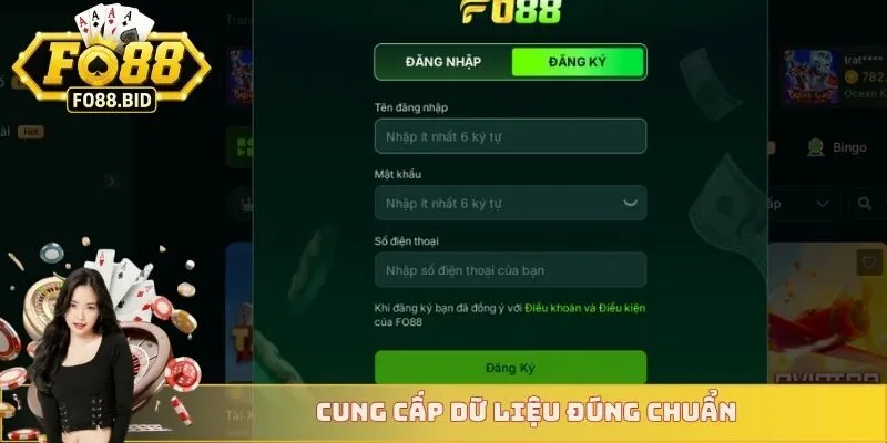 Cung cấp dữ liệu đúng chuẩn đảm bảo tính an toàn 