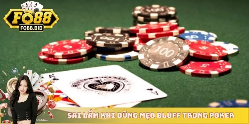Sai lầm khi dùng mẹo bluff trong poker