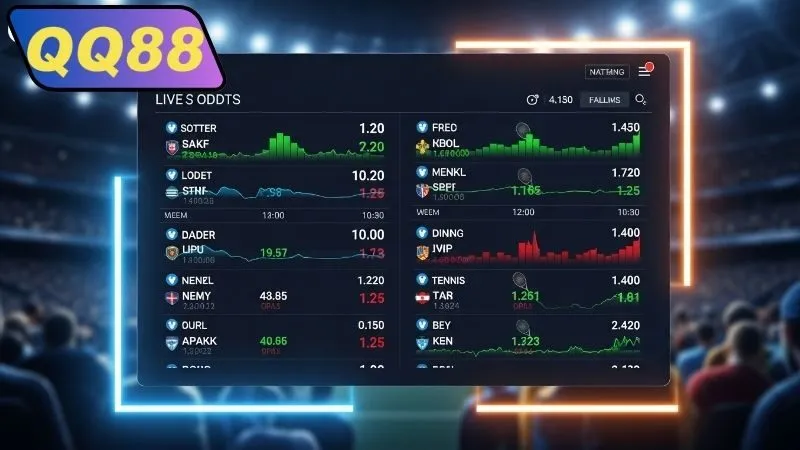 Cách kiểm tra live odds tại QQ88